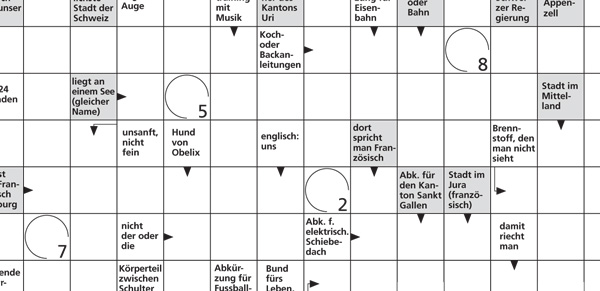 Kreuzworträtsel Schwedenrätsel